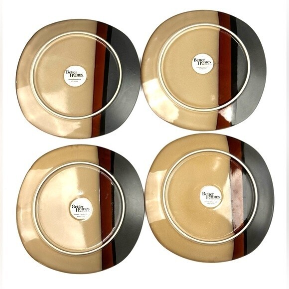 Better Homes & Gardens Bazaar Dinnerware, Brown, Set of 4 - Picture 6 of 8